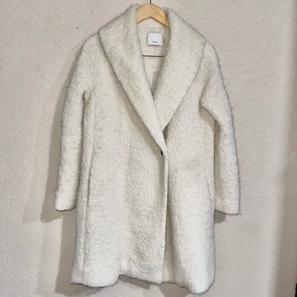 Vince | Fuzzy Knit Wool Alpaca Long Coat Size: Small - Picture 2 of 7